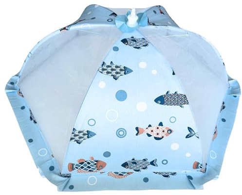 M LAAMAA⅃ Cloche Alimentaire Anti-Insectes et Mouches - Protections Filet Moustiquaire pour Apéritif, Barbecue, Corbeilles de Fruits, Plats Chaud-Froid, Pique-Nique.Réutilisable.Vacances et fêtes.
