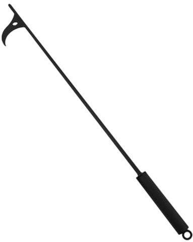 POPETPOP Tisonnier en Acier pour Cheminée et Brasero Pinces à Feu Longues Portatives Outil Pratique pour Foyer Intérieur et Extérieur Accessoire Essentiel pour Barbecue et Camping