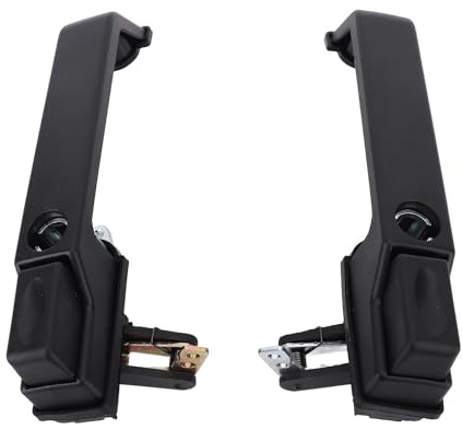 ACOGEDO Front Door Handles Repair Kit with Locks Keys MXC7651 MXC7652 Replacement for 90 110 130 Chassis V 1A622423 130 to 90 for V Kit Front Vehicle Fitment Replacement Repair