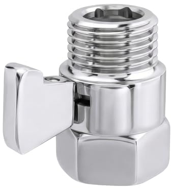 Duschkopf Absperrventil Eckventil G1/2, Wasserstopper Dusche, Geeignet für Duschköpfe, Handduschköpfe Und Duscharme