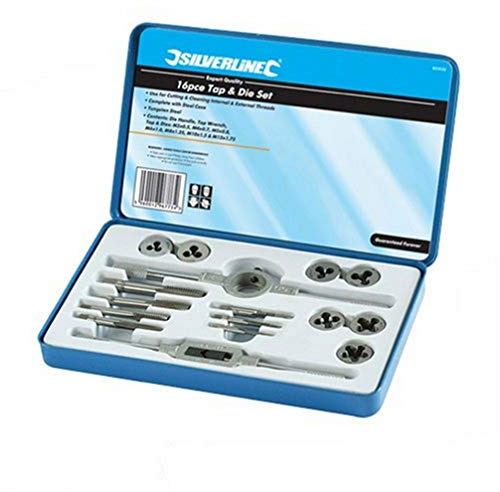 Silverline Expert Tap & Die Set 16pce Metric (823533)