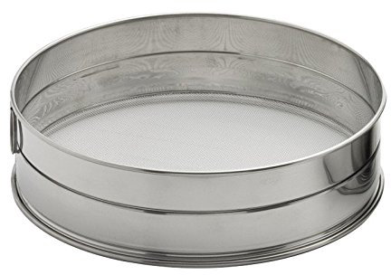 Weis Mehlsieb Durchmesser 22 cm, Edelstahl, Silber, 22 x 22 x 8 cm