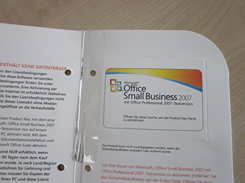 Microsoft Office 2007 Small Business Edition DSP/SB MLK V2