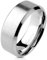 Bungsa 52 (16.6) Edelstahl Ring mit schrägem Rand Silber gebürstet Schmuckringe für Damen und Herren Verlobungsringe (Ring Fingerring Partnerringe Verlobungsringe Trauringe Damenring Chirurgenstahl)