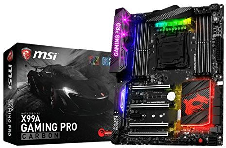 MSI X99A Gaming Pro Carbon Intel X99 LGA 2011-v3 ATX Mainboard (DIMM, DDR4-SDRAM, Quad, Intel, PC, Intel)