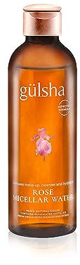 Gülsha Beruhigendes Vollrosen-Myzelwasser, 200 ml, für alle Hauttypen geeignet, feuchtigkeitsspendend, reinigend