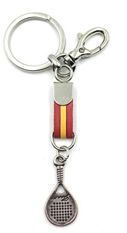 franartPiel - Llavero pala de padel con Bandera de España - Alta Calidad (España)