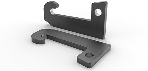 Joma-Tech | Koppelhaken kompatibel mit Giant Radlader | hydraulische Schnellwechselaufnahme | 40x40x310mm | S355 Stahl | 1 Paar (2 Stück)