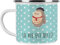 Mr. & Mrs. Panda Camping Emaille Tasse Eule Frankreich - Geschenk, Metalltasse, Camping Tassen Emaille, hibou, Emaille Trinkbecher, Emailletasse,