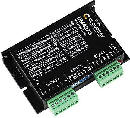 Cloudray Stepper Motor Stepper Driver Schrittmotortreiber 2-Phasen-Schrittmotortreiber DM422S Versorgungsspannung 18-48VDC Ausgangsstrom 0,3-2,2A