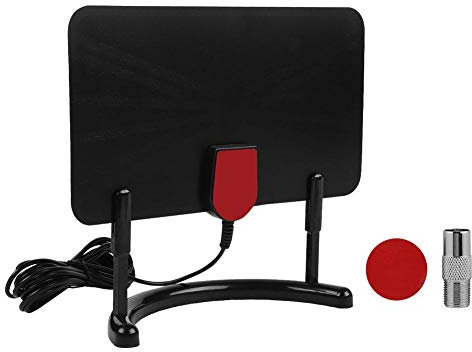 Antenne TV, Antenne Numérique HD ATSC Intérieure 1080P / 4K HDTV avec Support Antenne TNT TV Amplifiée Analogique TV Signaux Numérique