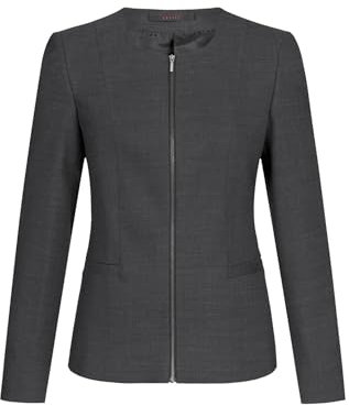 GREIFF Modern with 37.5® Damen Blazer Regular-Fit Schwarz Pinpoint 52