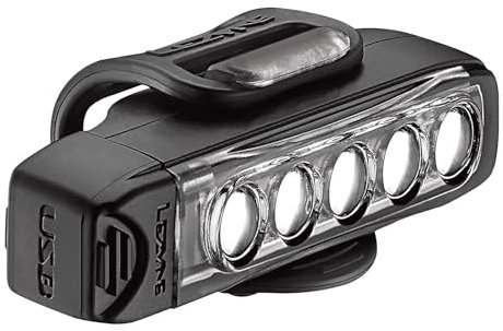 Lezyne Strip Drive Front Light for Mountain Bike, USB Rechargeable Unisex Adult, Black, One Size
