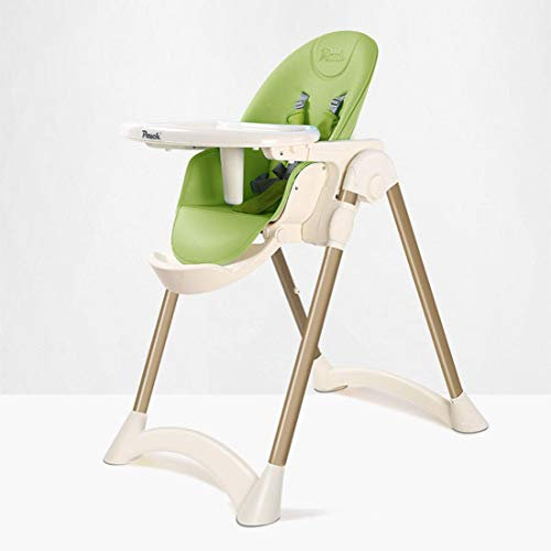 KUANDARYJ Kindersafety Kinderhochstuhl Babyhochstuhl Babystuhl Kinderstuhl - Hochstuhl Baby Höhenverstellbar mit abnehmbarem Essbrett, Green