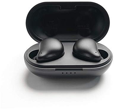 Smpl True Wireless Bluetooth Earbuds - Bluetooth 5.0 Headphones with 15 Hours Playtime, One-Step Pairing, Touch Control, Wireless Earbuds Stereo Sounds, Built-in Mic - Black