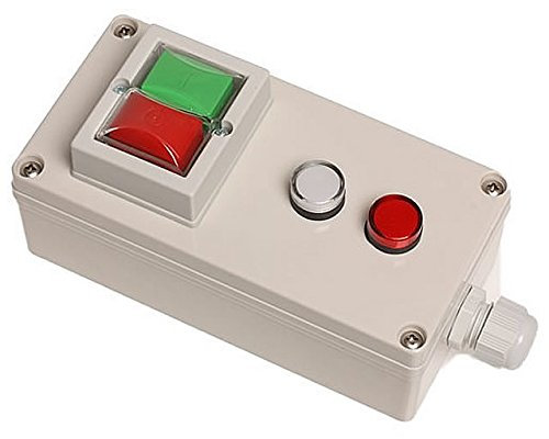 Gehäuse mit EIN-AUS-Tastatur und Schutzkappe und Kontrolleuchten