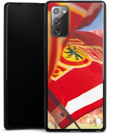 DeinDesign Silikon Hülle kompatibel mit Samsung Galaxy Note 20 Case schwarz Handyhülle 1. FC Union Berlin Flagge Offizielles Lizenzprodukt