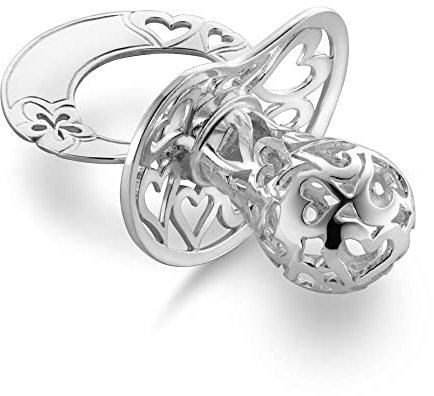fish Enfants Cadeau de Baptême Sucette Bébé la Tétine Vrai Argent Clair Emballage écologique Pour le