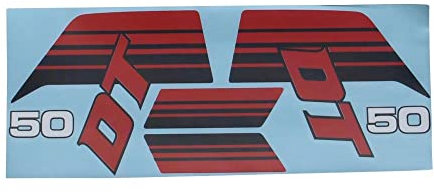 Aufkleber Sticker Dekor Satz Tank kompatibel mit weiße Yamaha DT 50 MX 1983-1985