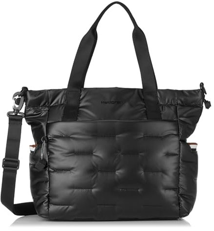 Hedgren Unisex Puffer Tote Bag, Schwarz