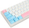 SOLIDEE 141-Tasten PBT-Tastenkappen Fünfseitige Sublimation Keycaps Cover Set OEM-Profil mit 6,25 U Leertaste für mechanische Gaming-Tastatur von Cherry MX Switch (Milchdeckel)