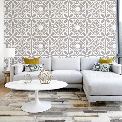 80cm Arabian Muslim Islamic Arabesque Schablonen Schablone Für Wände Große Dekor Fliesen Vorlagen Malerei Farbe Große Bodenbeläge Möbel Vorlage Muster Mandala Muster Holz Mandalas