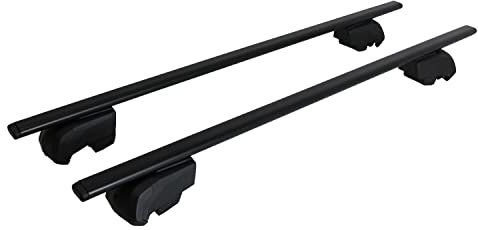 Dachträger Gepäckträger kompatibel mit Mercedes GLC X253 2015-2023 TÜV ABE Alu Schwarz 2X