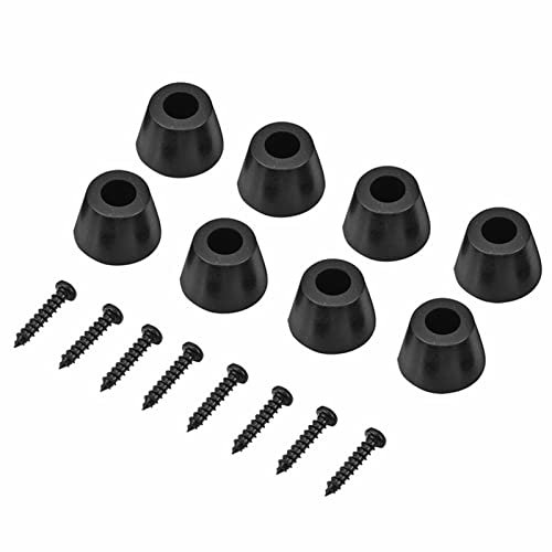 Tbest Ubber Bumpers, Rubber Feet, o Feet Isolation, Speaker Rubber Foot, Marshall Amp Feet 4 Pairs 30X20Mm Rubber Feet Anti Vibration Base Pad Stand For Speaker Guitar Amplifier W Screws