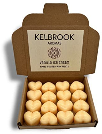 Wax Melts - Vanilla Ice Cream | 16 Pack | Strong Scented | Made in The UK | Plastic Free | Vegan