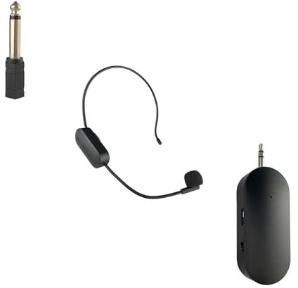 JISADER Headset-Mikrofon und Handheld-2-in-1-Mikrofon-Mikrofon-Headset-System für Yoga-Klassenzimmer, 1 Mikrofon