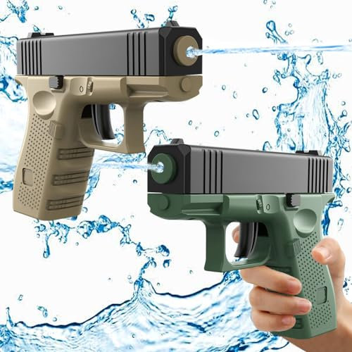 2 Stück Wasserpistole für Kinder,Wasser Spritzpistole Kunststoff,Premium Wasserpistolen Set,Wasserpistole Spielzeug für Kinder,Wasser Spritzpistole für Sommerpartys im Freien