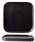 SXAYTLH Piatto da pranzo nero opaco completo stoviglie piatto quadrato piatto cibo piatto piatto in ceramica, 25,4 cm, nero