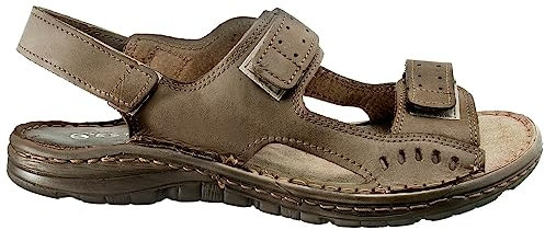 ESTRO Sandales Homme Cuir Mules - Sandales Homme Été Cuir Mules Hommes avec Semelle Antidérapante s2 (44 EU, Beige)