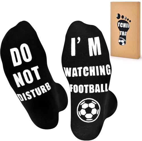 Weihnachtsgeschenke für Männer, lustige Socken, I'm Watching Football, 9-11