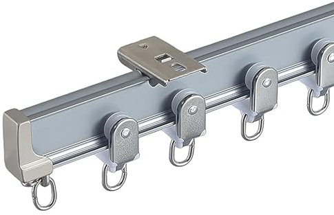 ROFBIHG Biegbare Vorhangschiene, Deckenvorhangschiene flexibel,obere/seitliche Montage, Raumteiler-Deckenschiene für Vorhänge, RV-Vorhangschiene Gardinen Schienensystem, Einzelstangen für Vorhänge