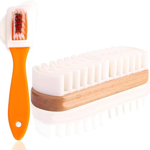 2 Stück Wildlederbürste für Schuhe Raulederbürste Schuhbürste Wildleder Nubukleder Pflege Bürste Vielseitig Einsetzbare Schuhreiniger Bürste für Rauleder