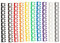 Kabelmarkierungen 100 Pcs Anzahl Rohr Drucker Die Draht Draht Kennung Elektrische Tags Identifikation Kunststoff Kabel Kennzeichnung Kabelbeschriftung(Assorted Color 11.5x)