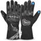 BEAST RAGE Winter Motorradhandschuhe, Thermo Motorradhandschuhe wasserdicht Winddicht für Männer und Frauen warme Motorradhandschuhe mit Touchscreen für Motocross-Rennen (Schwarz, M)