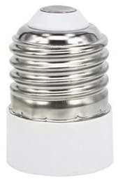 Blendend Adaptateur d'ampoule E27 à E14 blanc convertit les douilles, idéal pour les lampes et les lumières diverses.