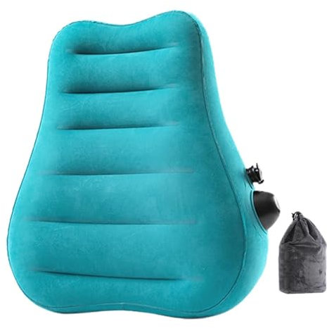 YWJLQH Lendenkissen, Aufblasbares Keilkissen, Aufblasbares Keilkissen, Keilkissen, für die Reise, Blau