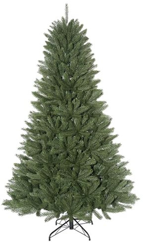 PJDDP Arbol de Navidad Artificial con Puntas de Ramas de PE & PVC, Arvore de Navidad Grande con Bisagras de Metal y Base Plegable para El Hogar,Oficina,Fiesta,Interior,Exterior,120cm/315T