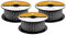 Abma Cord Polyesterseil 3mm x 50m Seil Geflochtene Schnur Reißfest für Outdoor, Boot, Festmacher, Zelt, Garten - Schwarz/Weiß