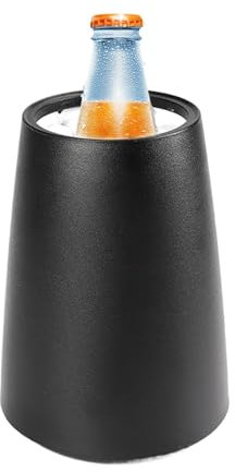 Erconsso Refroidisseur de champagne – Refroidisseur de vin réutilisable pour bouteilles – Refroidisseur de bouteille de vin portable sans glace – Seau isotherme pour la maison, la cuisine, la table