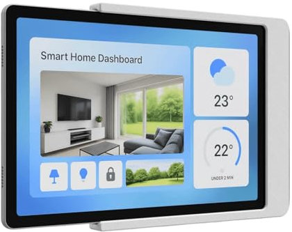 Cleverstation Slide-In Tablet Wandhalterung für Lenovo Tab M10 (3 Gen, 10,1 Zoll) - Weiß