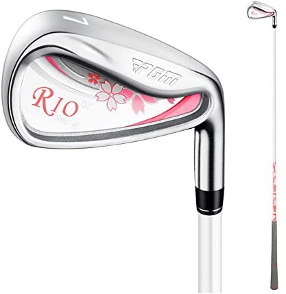 Women Golf Club Iron, 7 Rod Titanium Alloy Carbon Steel Clubs, Right Handed, Ladies Golf Clubs Golf Irons (Carbon)