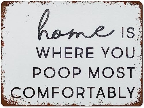 Retro-Metall-Blechschilder, Vintage-Schilder, Badezimmer-Dekoration, lustiges Badezimmer-Schild, „Poop, bequemes Aluminium-Poster, lustige Dekorationen für Zuhause, Cafés, Büro, Club, Wanddekoration,