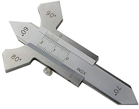 Calibro di saldatura Calibro di saldatura Calibro di ispezione della saldatura Calibro 60 70 80 90 Gradi Righello Strumenti di Misura Accessori