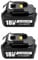 18 V 8000 mAh Li-Ionen-Ersatzakku, kompatibel mit Makita LXT-Werkzeugen BL1830/BL1860/BL1850, hohe Kapazität 8 Ah, Schnellladung,(2PCS 6.0Ah)