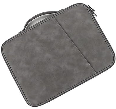 MQVQAUBST Tablet-Aufbewahrungstasche, geeignet for Chuwi MiniBook X Latptop, Tragetasche, wasserdichte Hülle, Griff, Reißverschlusstasche(Sheepskin Gray,13inch)