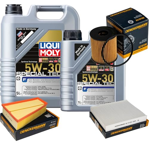 EISENFELS Inspektionspaket enthält 6 Liter Motoröl SPECIAL TEC F 5W-30 Ölfilter Luftfilter Innenraumfilter für S-Max WA6 2.0 TDCi Galaxy Mondeo IV